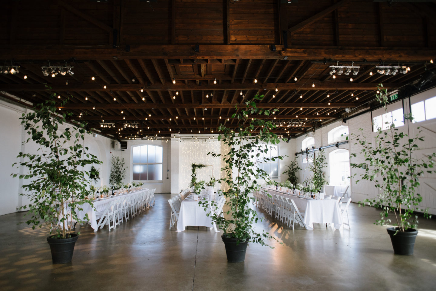 Modern Warehouse Wedding Decor | Industrial Wedding Styling