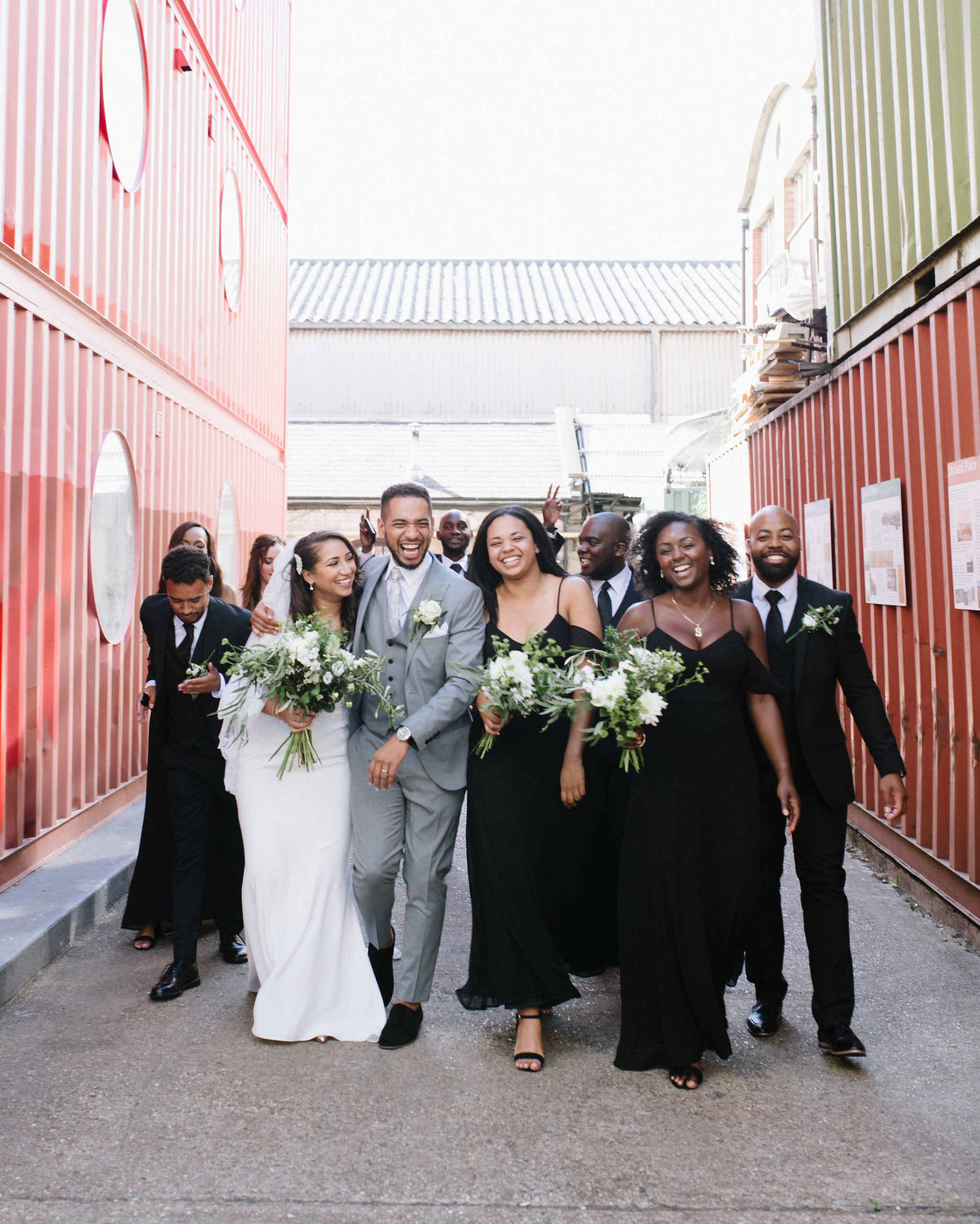 Industrial wedding outfits